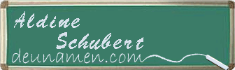 Aldine Schubert Visitenkarte